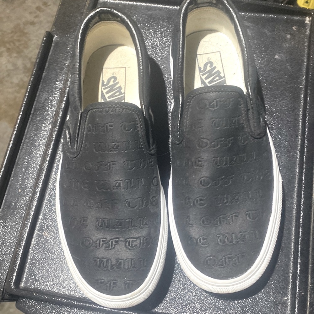 Platform black leather VANS